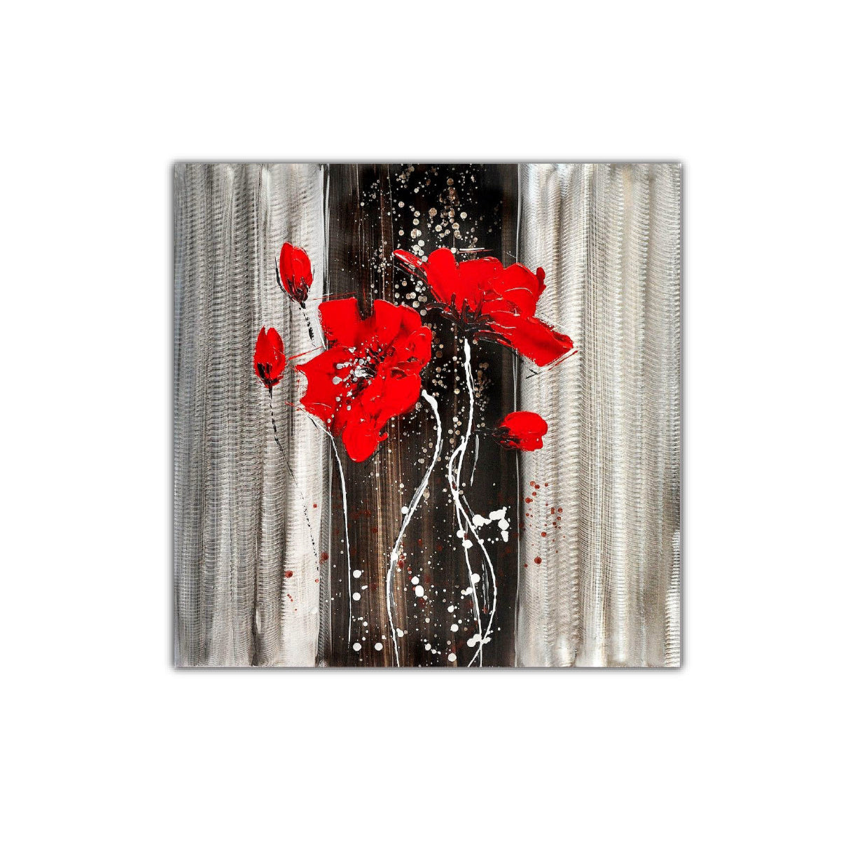 Lilies Dance Metalic Canvas