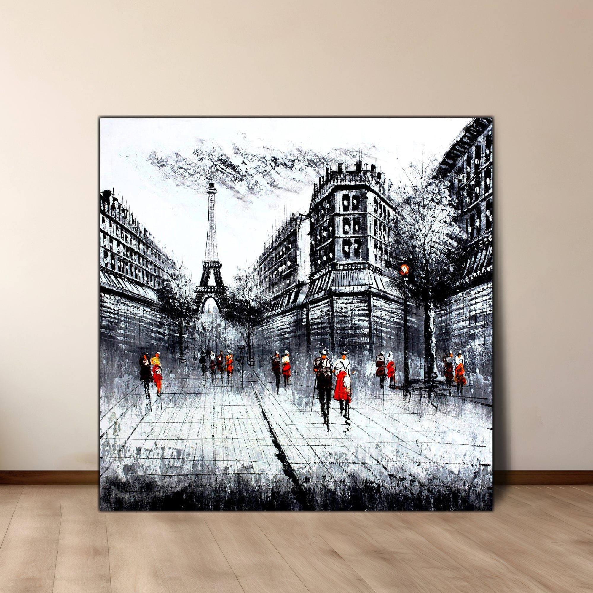 Clouded Gray Eiffel - paintingsonline.com.au