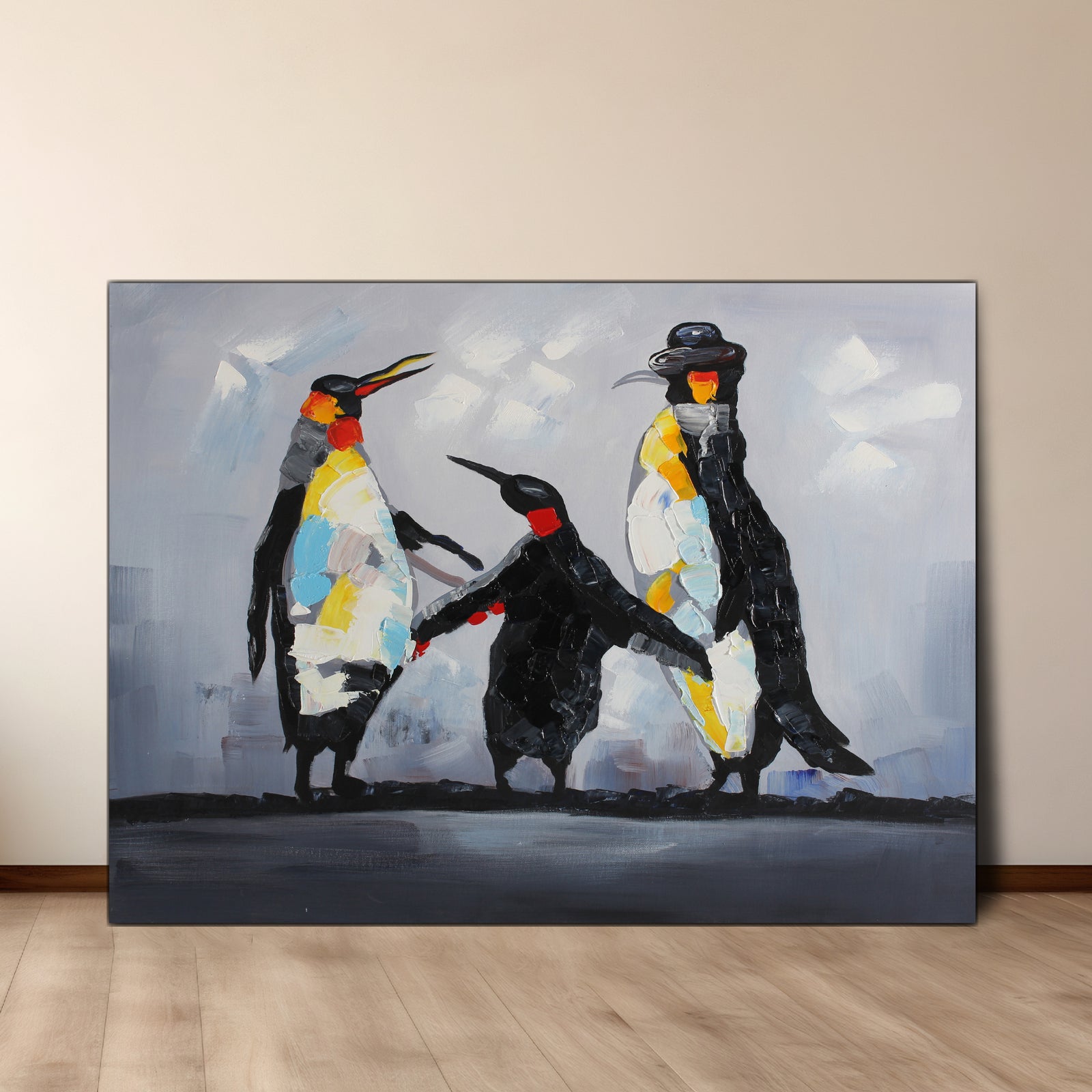 Happy Feet Family - paintingsonline.com.au