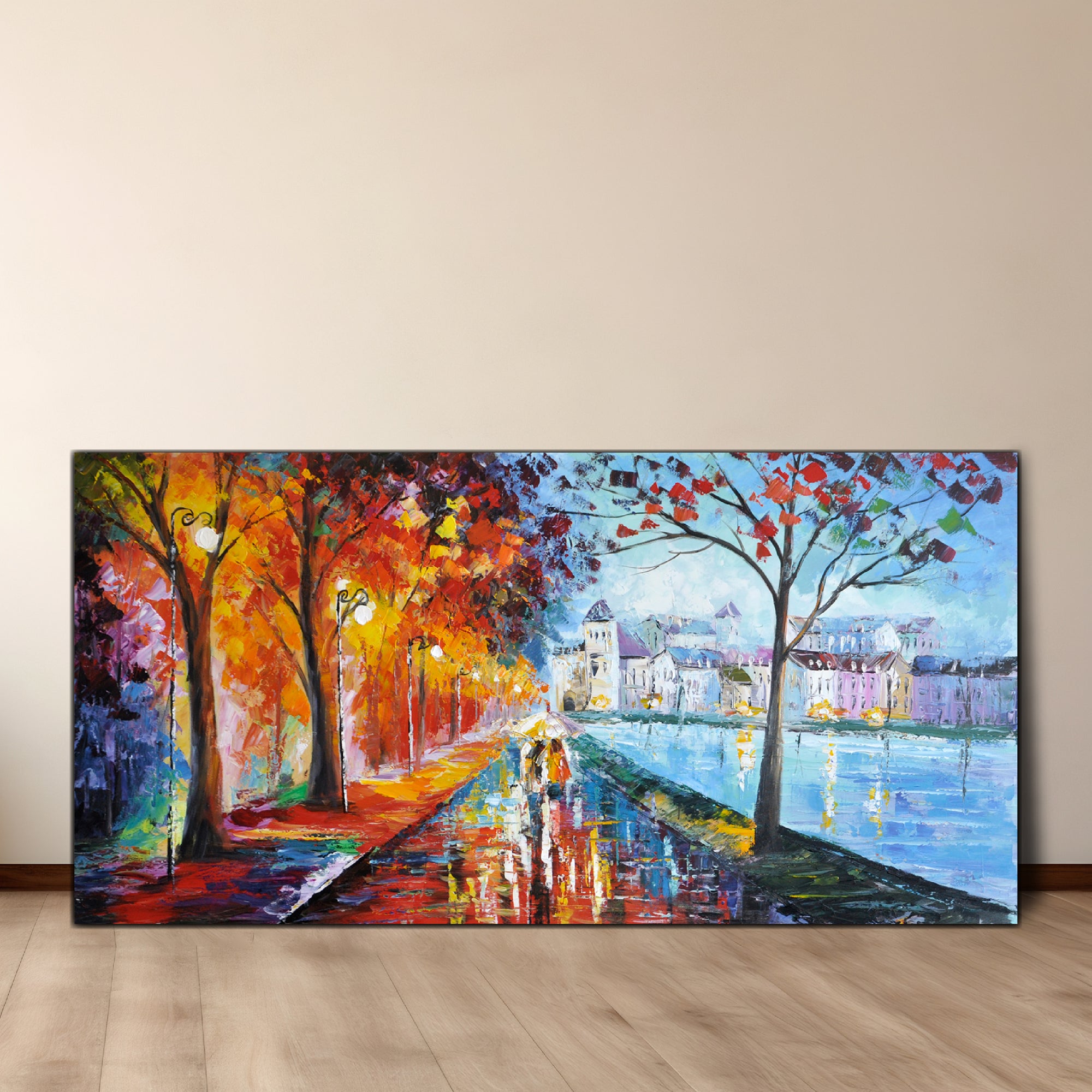 Rainy Autumn Lights - paintingsonline.com.au