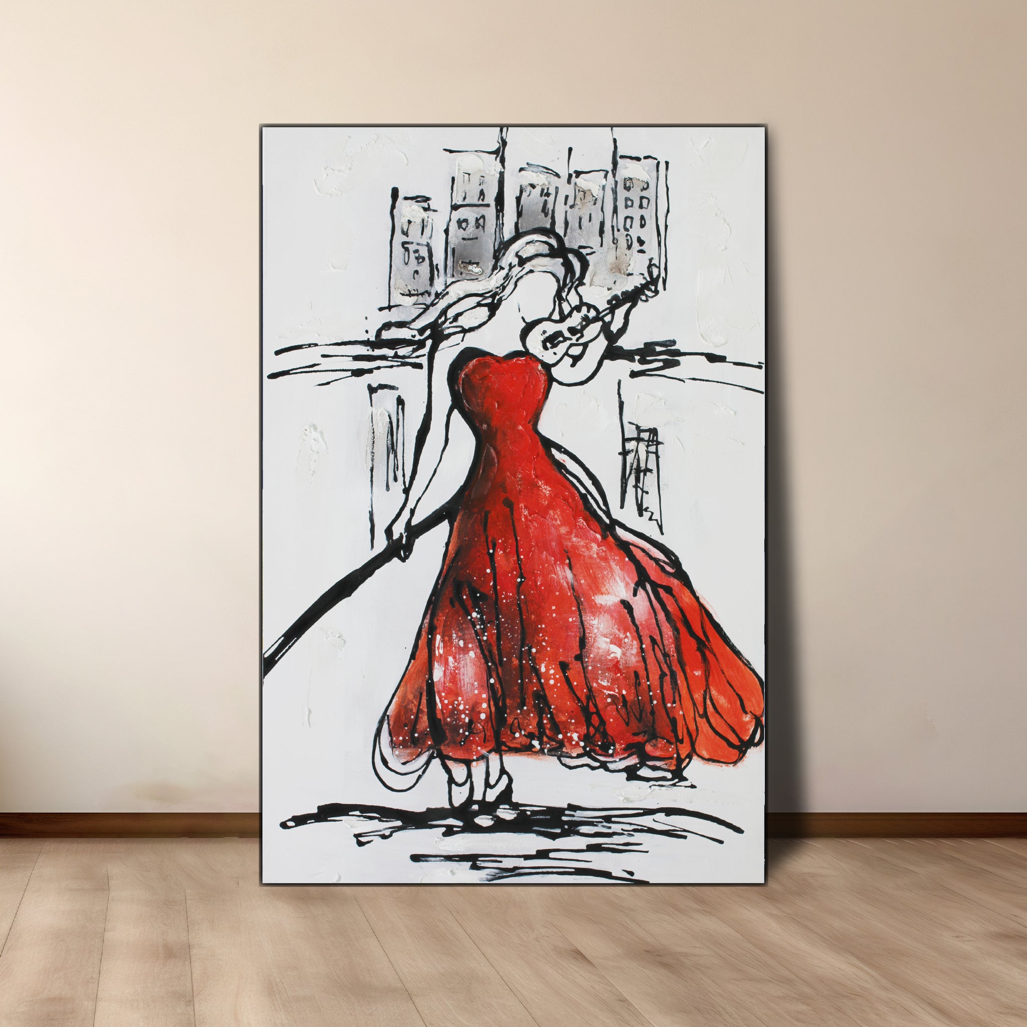 Red Night's Violin - paintingsonline.com.au