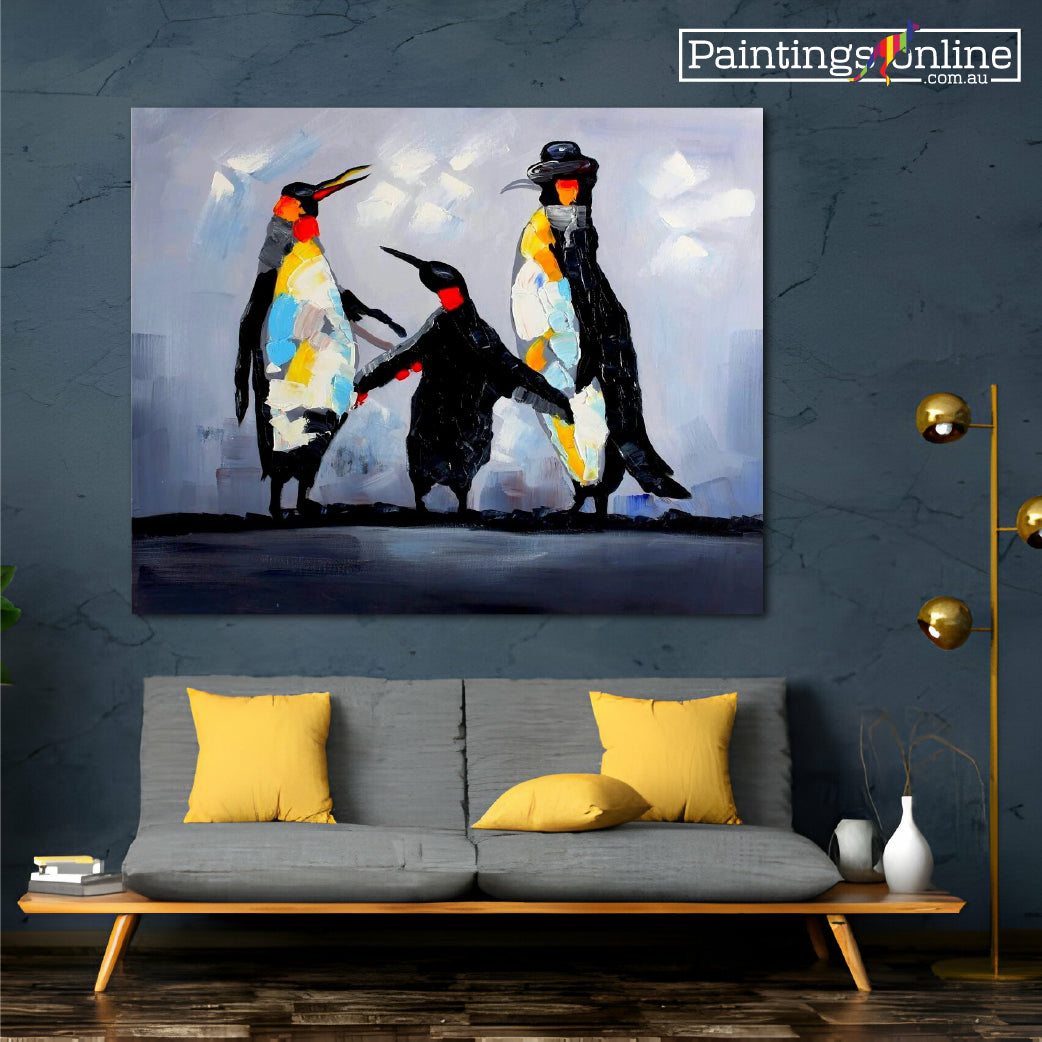 Happy Feet Family - paintingsonline.com.au