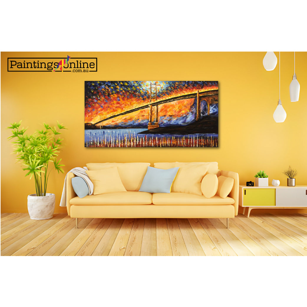 Bridge Large Canvas Painting - paintingsonline.com.au