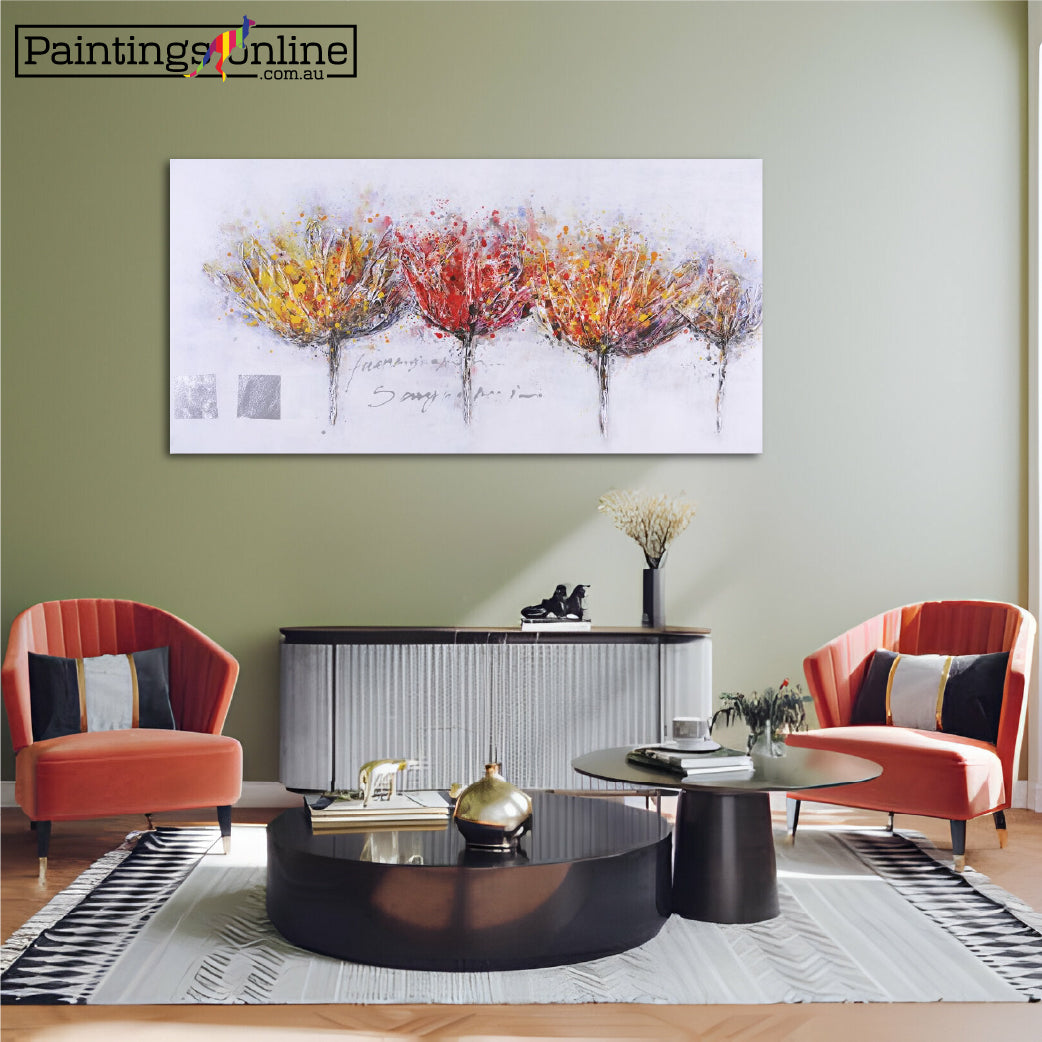 Rainbow Flowers - paintingsonline.com.au