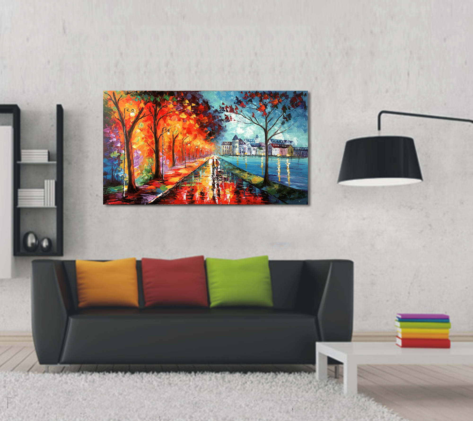 Rainy Autumn Lights - paintingsonline.com.au