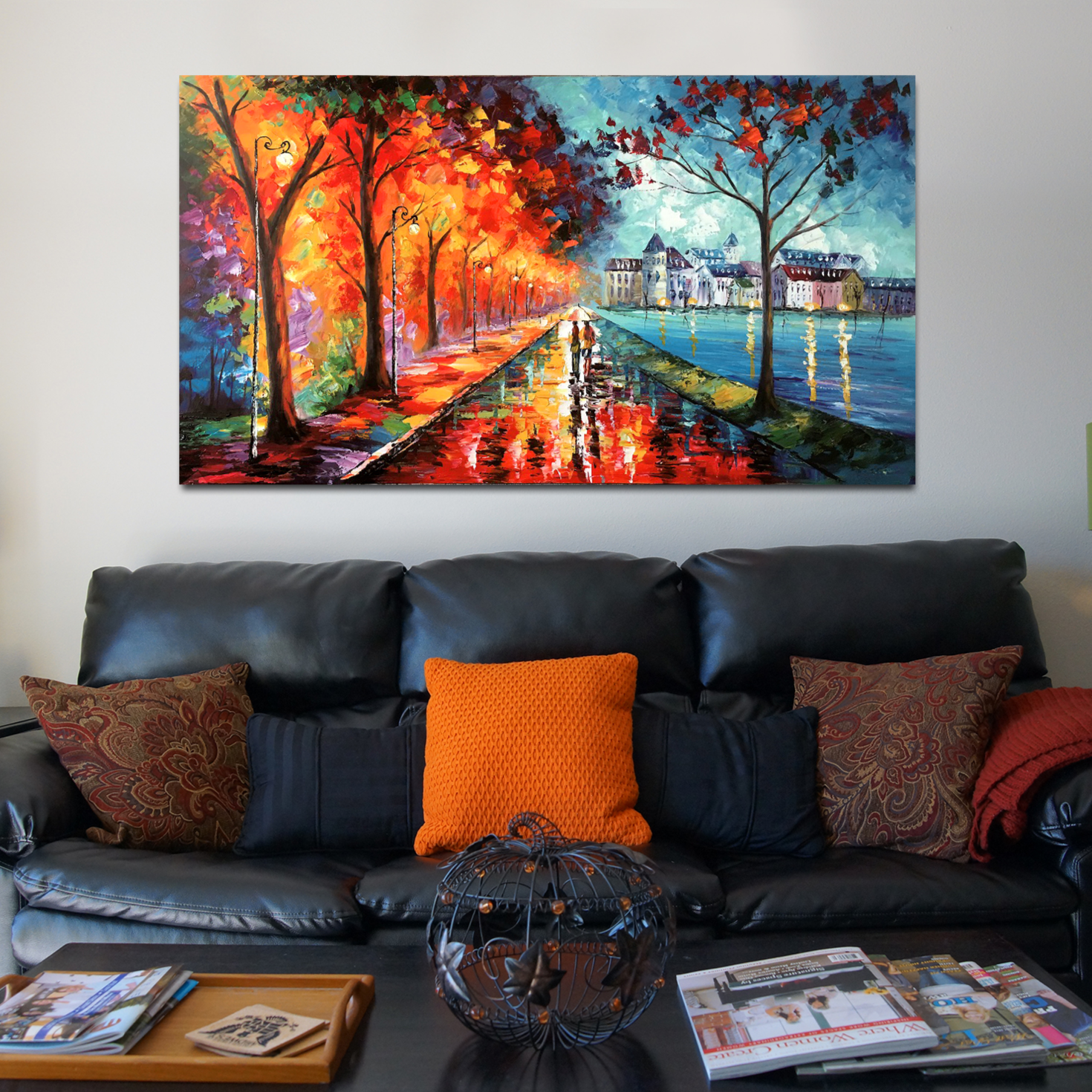 Rainy Autumn Lights - paintingsonline.com.au