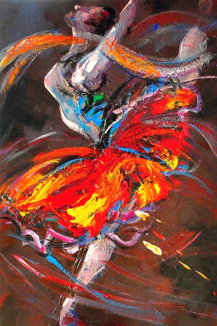 Ballet Butterfly Swirling - paintingsonline.com.au