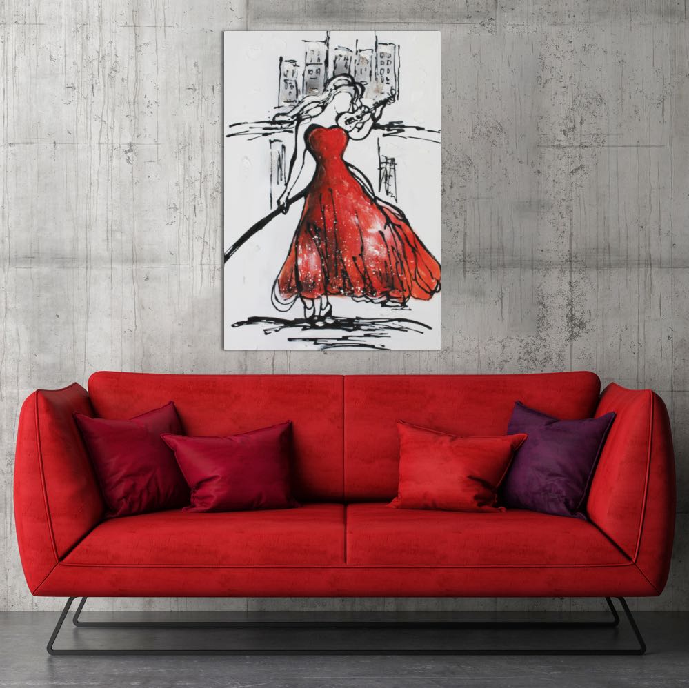 Red Night's Violin - paintingsonline.com.au