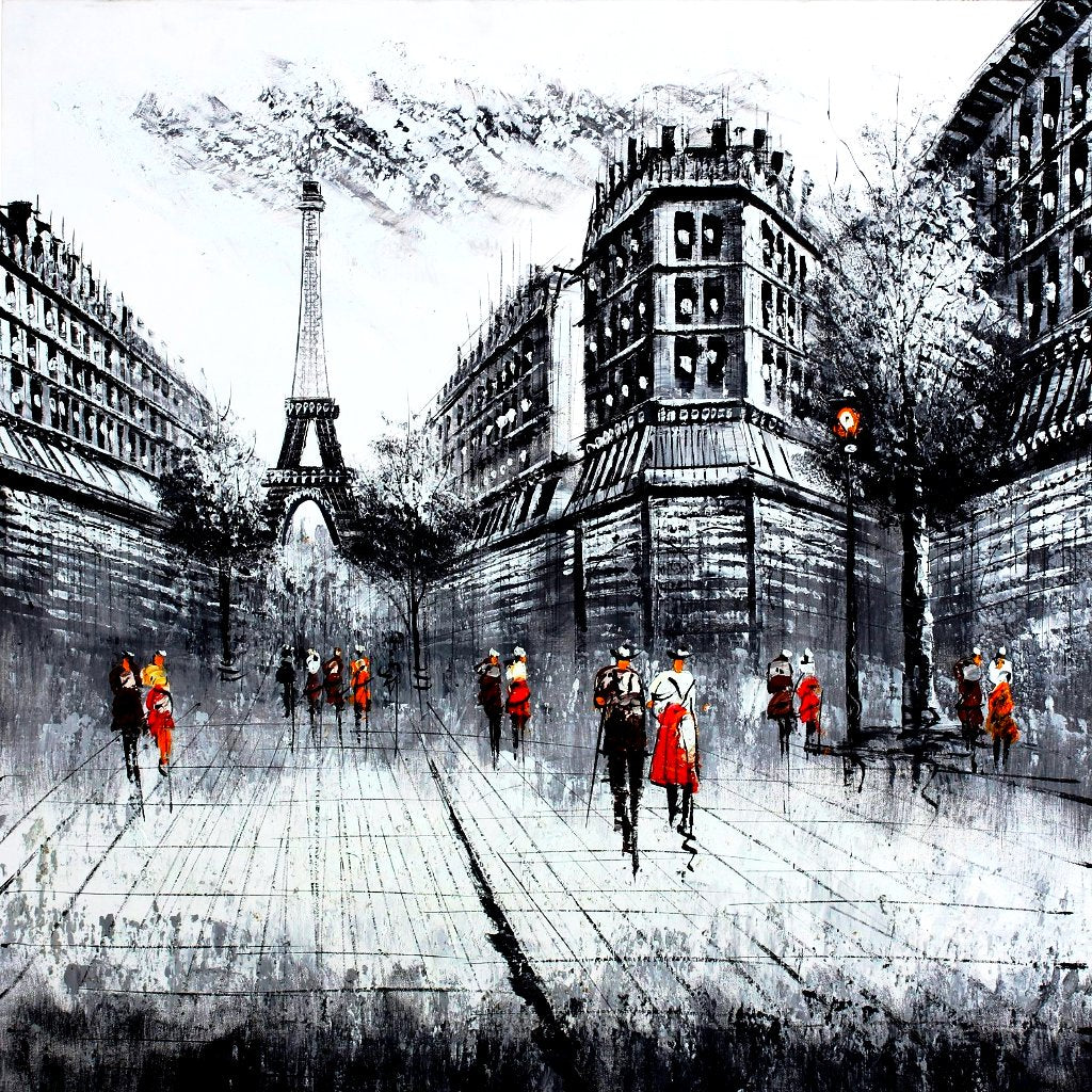 Clouded Gray Eiffel - paintingsonline.com.au