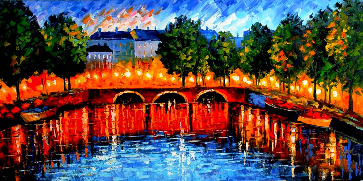 Golden Kiss Bridge - paintingsonline.com.au