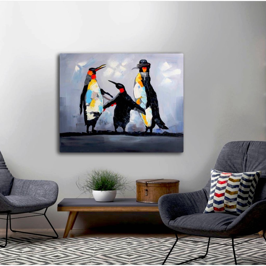 Happy Feet Family - paintingsonline.com.au