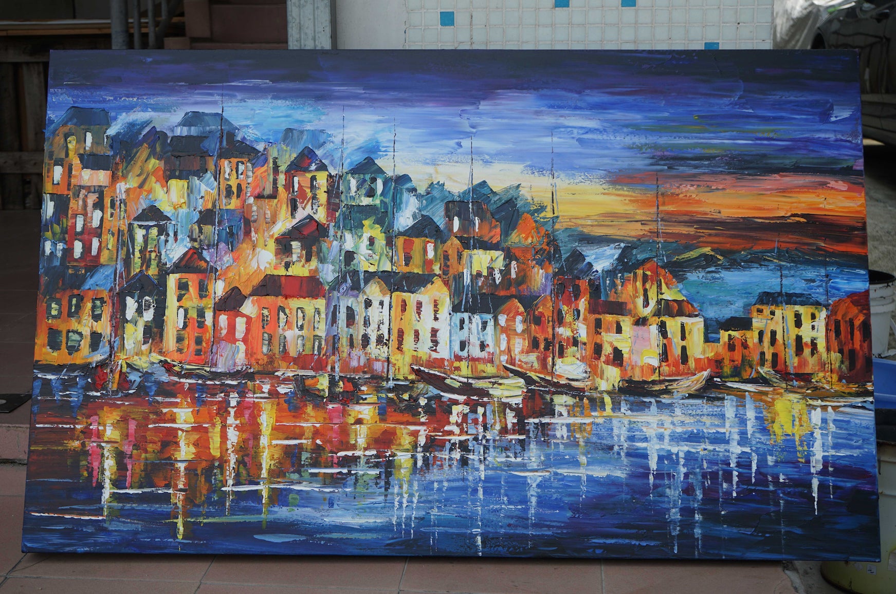 Town of Lights - paintingsonline.com.au