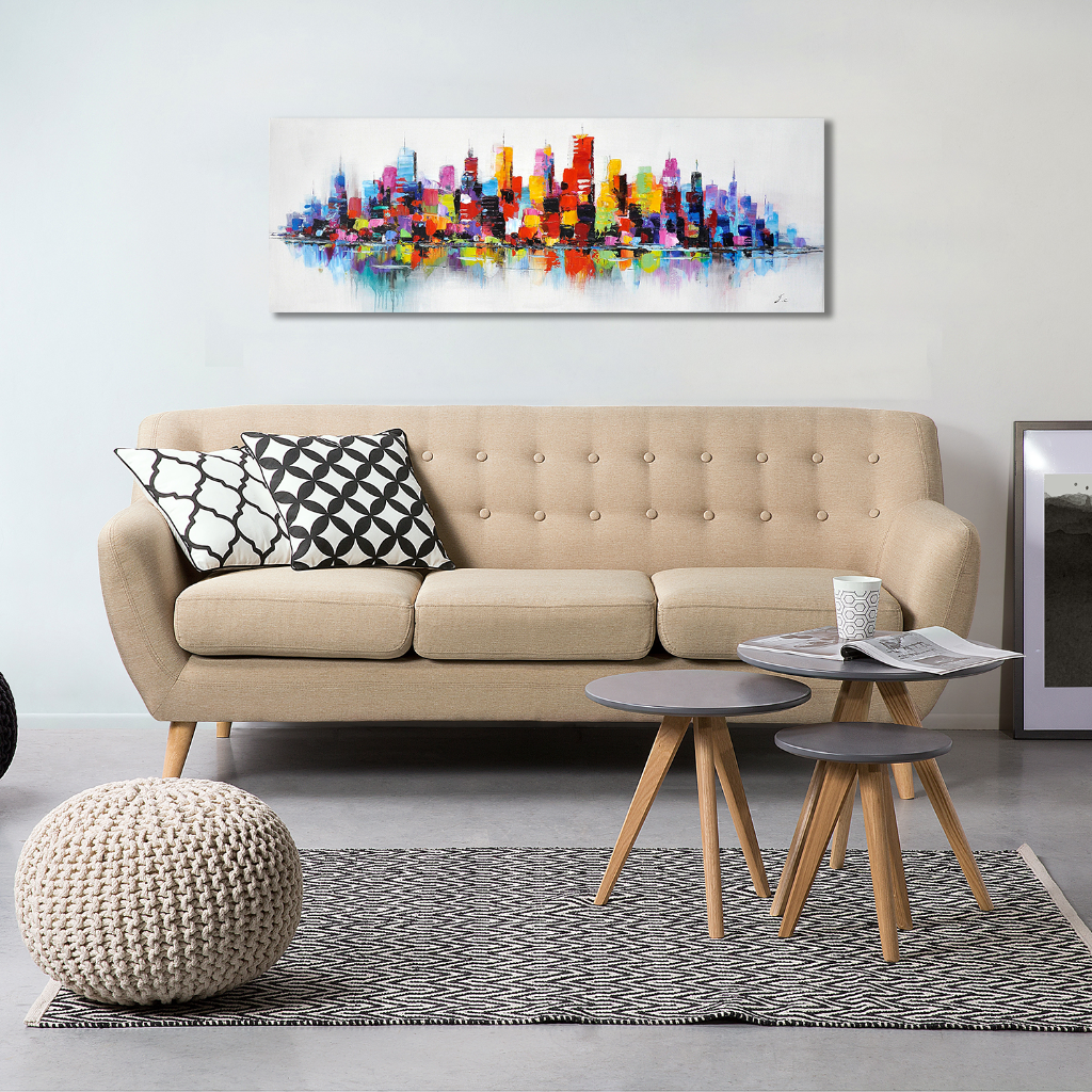 Building abstract Oil Painting - paintingsonline.com.au