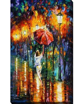 Stroll in downpour - paintingsonline.com.au