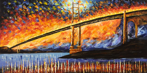 Bridge Large Canvas Painting - paintingsonline.com.au