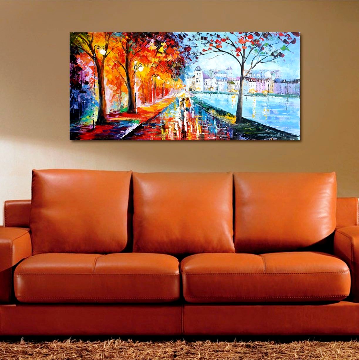 Rainy Autumn Lights - paintingsonline.com.au