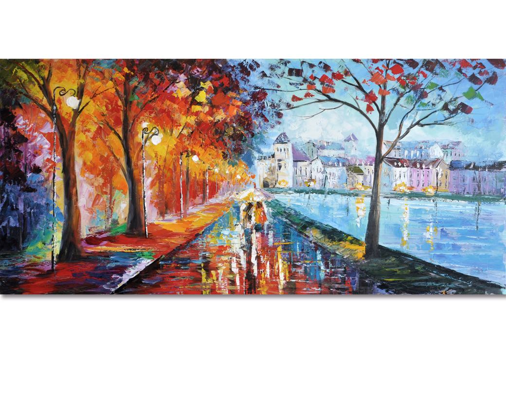 Rainy Autumn Lights - paintingsonline.com.au